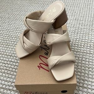 Matisse Carmella slide sandal in ivory, sz 8